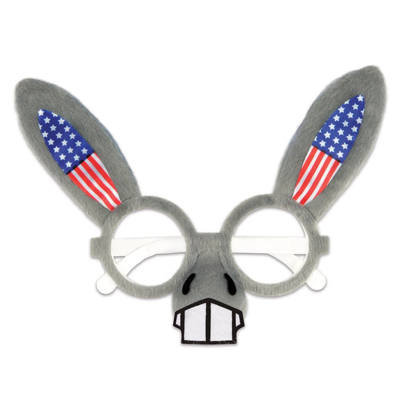 Beistle Patriotic Donkey Glasses - Party Supply Decoration for Patriotic