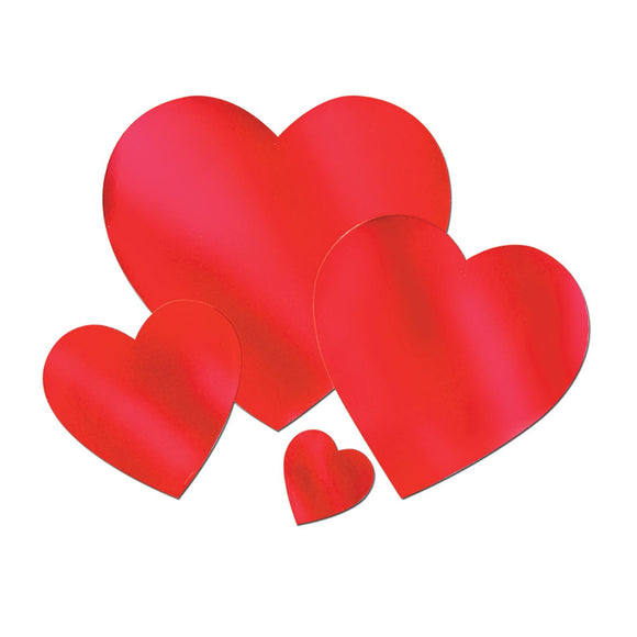 Beistle Red Foil Heart Cutout (15 inch)  Party Supply Decoration : Valentines