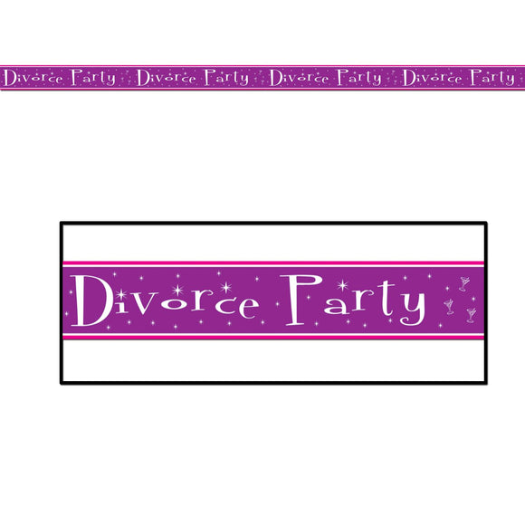 Beistle Divorce Party Party Tape - Party Supply Decoration for Wedding