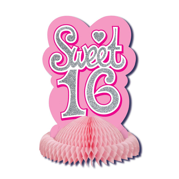 Beistle Sweet Sixteen Centerpiece   (1/Pkg) Party Supply Decoration : Sweet 16
