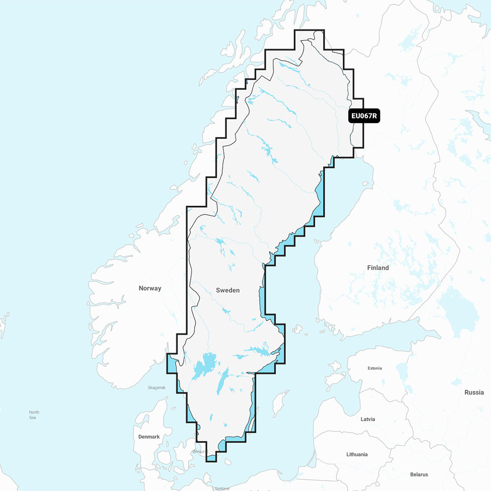 Garmin Navionics Vision+ NVEU067R - Sweden, Lakes  Rivers - Inland Marine Chart [010-C1262-00]