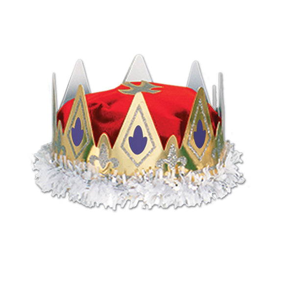 Beistle Red Royal Queens Crown - Party Supply Decoration for Mardi Gras