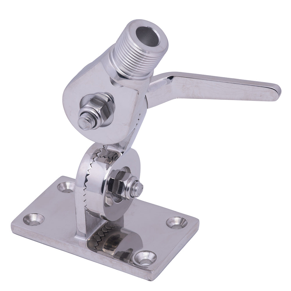 Whitecap Heavy-Duty Ratchet Antenna Mount - 316 Stainless Steel [S-1802BC]