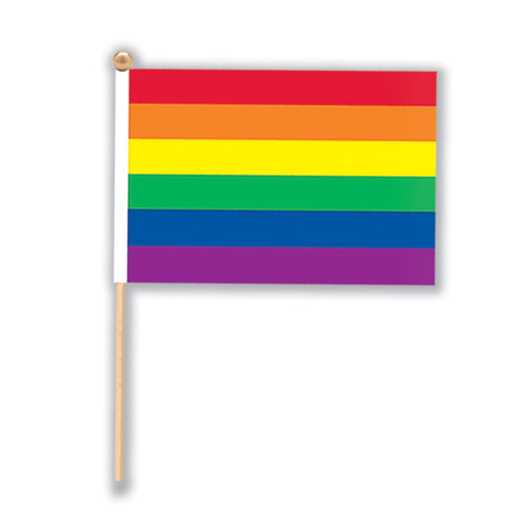 Beistle Rayon Rainbow Flag - Party Supply Decoration for Rainbow
