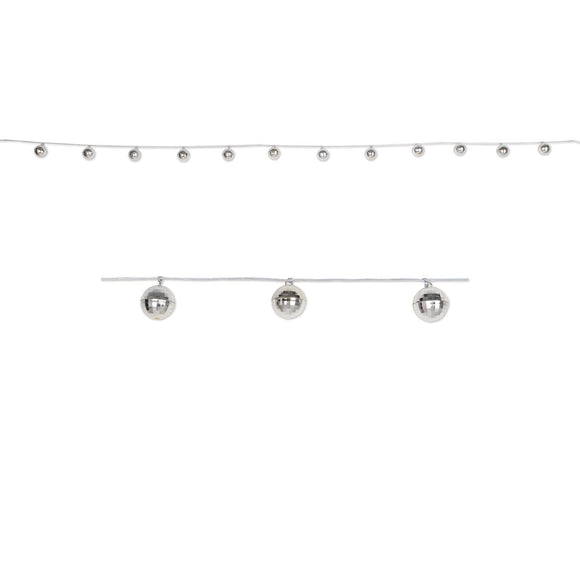 Beistle Disco Ball Garland - Party Supply Decoration for 70's