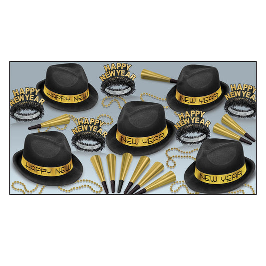 Beistle Chairman Gold Asst for 10 - Party Supply Decoration for New Years