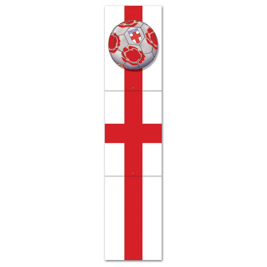 Beistle England Soccer Jointed Pull-Down Cutout 5' (1/Pkg) Party Supply Decoration : Soccer