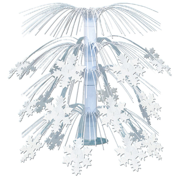 Beistle Snowflake Cascade Centerpiece 18 in  (1/Pkg) Party Supply Decoration : Christmas/Winter