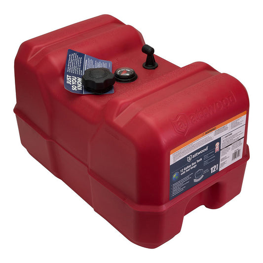 Attwood Portable Fuel Tank - 12 Gallon w/Gauge [8812LPG2]