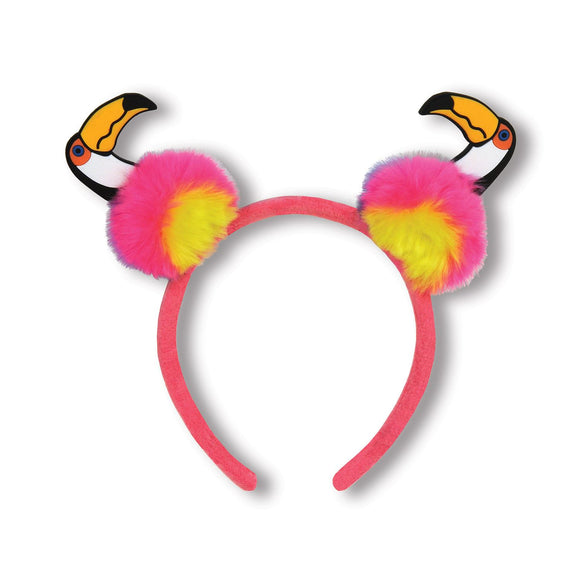 Beistle Toucan Pom-Pom Headband  (1/Card) Party Supply Decoration : Luau
