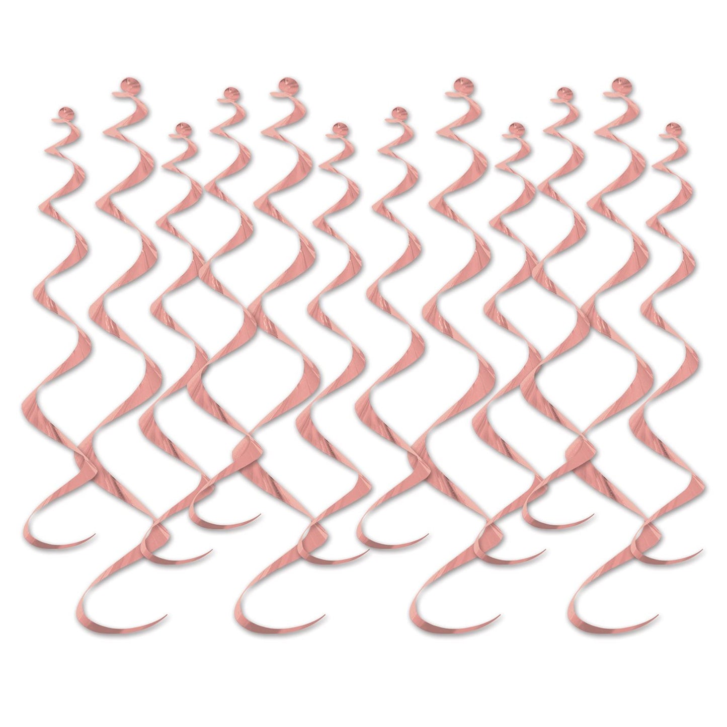 Beistle Metallic Whirls - Rose Gold - Party Supply Decoration for General Occasion