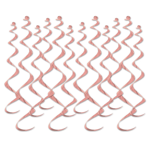 Beistle Metallic Whirls - Rose Gold - Party Supply Decoration for General Occasion