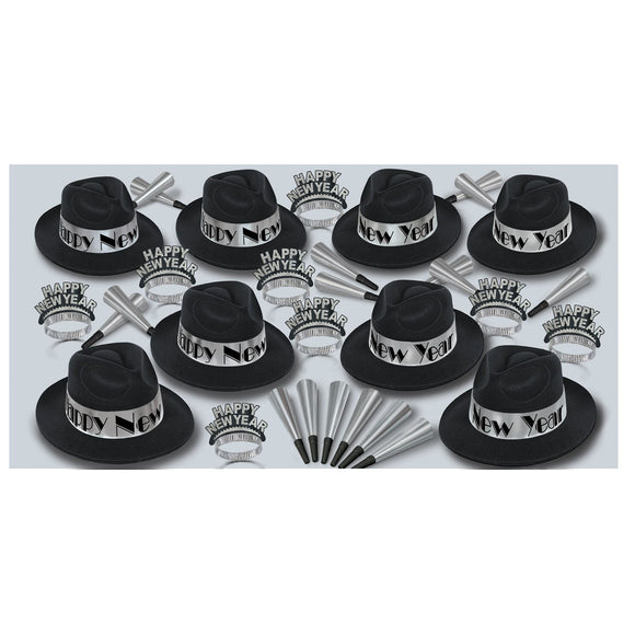 Beistle Silver Swing New Year Assortment (for 50 people) - Party Supply Decoration for New Years