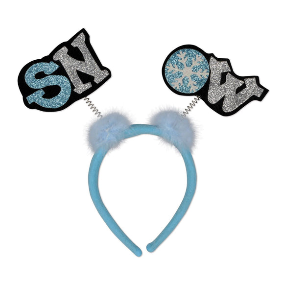 Beistle Glittered Snow Boppers  (1/Card) Party Supply Decoration : Christmas/Winter