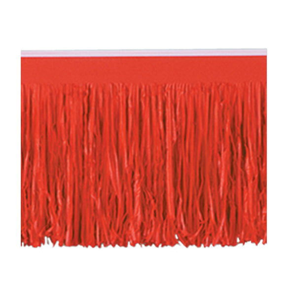 Beistle Red Tissue Fringe Drape - Party Supply Decoration for General Occasion