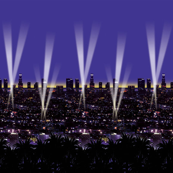Beistle Skyline Backdrop 4' x 30' (1/Pkg) Party Supply Decoration : Awards Night