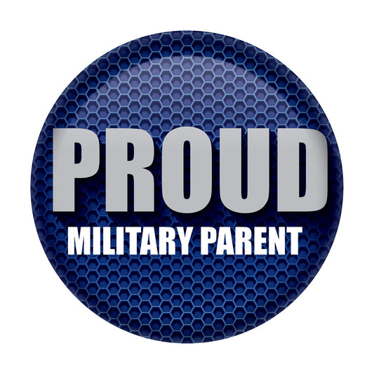 Beistle Proud Military Parent Button - Party Supply Decoration for Patriotic