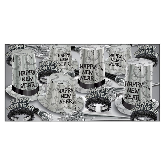Beistle Super Hi-Hat Silver Asst for 50   Party Supply Decoration : New Years