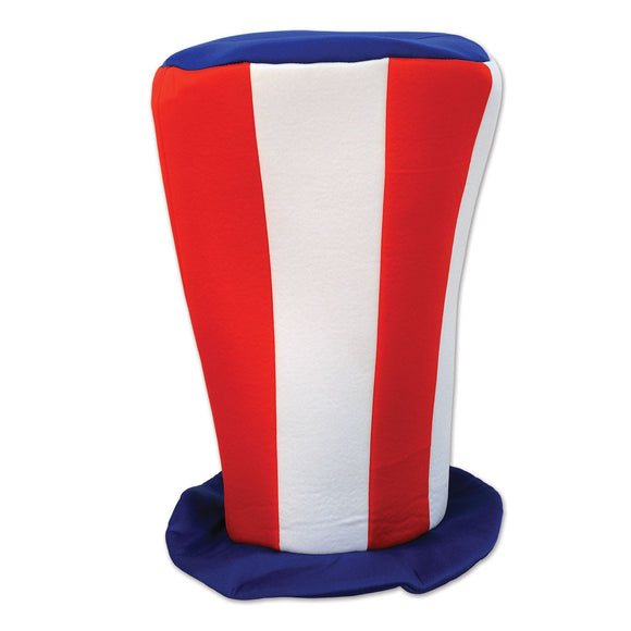 Beistle Patriotic Plush Tall Top Hat 16 in  (1/Card) Party Supply Decoration : Patriotic