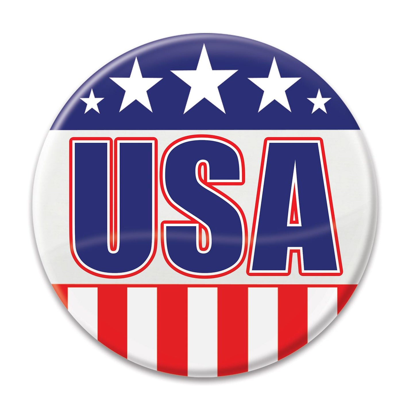 Beistle USA Button - Party Supply Decoration for Patriotic