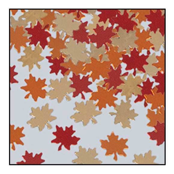 Beistle Fanci-Fetti Autumn Leaves - Party Supply Decoration for Thanksgiving / Fall