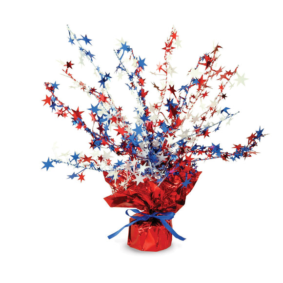 Beistle Red, White, and Blue Star Centerpiece 15 in  (1/Pkg) Party Supply Decoration : Patriotic