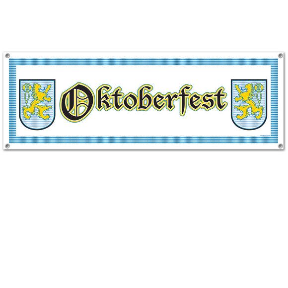 Beistle Oktoberfest Indoor-Outdoor Banner 5' x 21 in  (1/Pkg) Party Supply Decoration : Oktoberfest