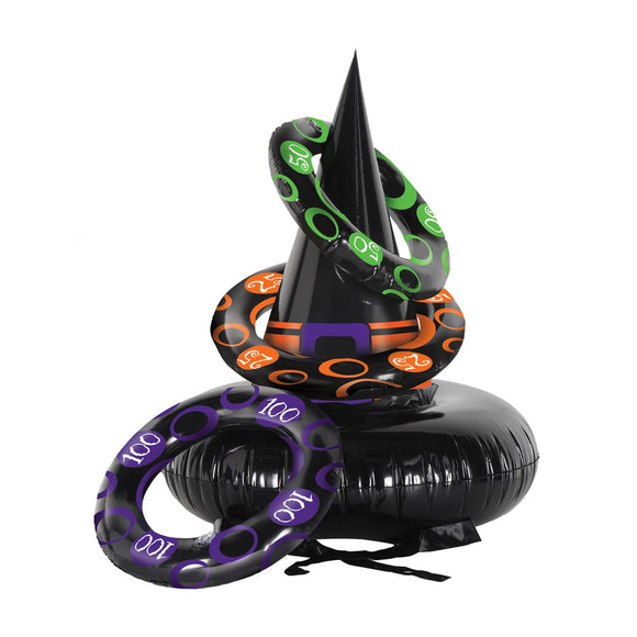 Beistle Inflatable Witch Hat Ring Toss 180.5 in  & 9 in -10 in  (1/Pkg) Party Supply Decoration : Halloween