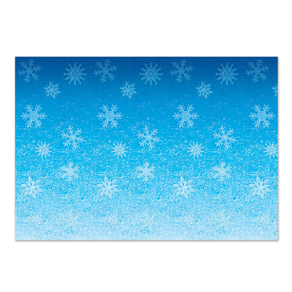 Beistle Snowflakes Backdrop 4' x 30' (1/Pkg) Party Supply Decoration : Christmas/Winter