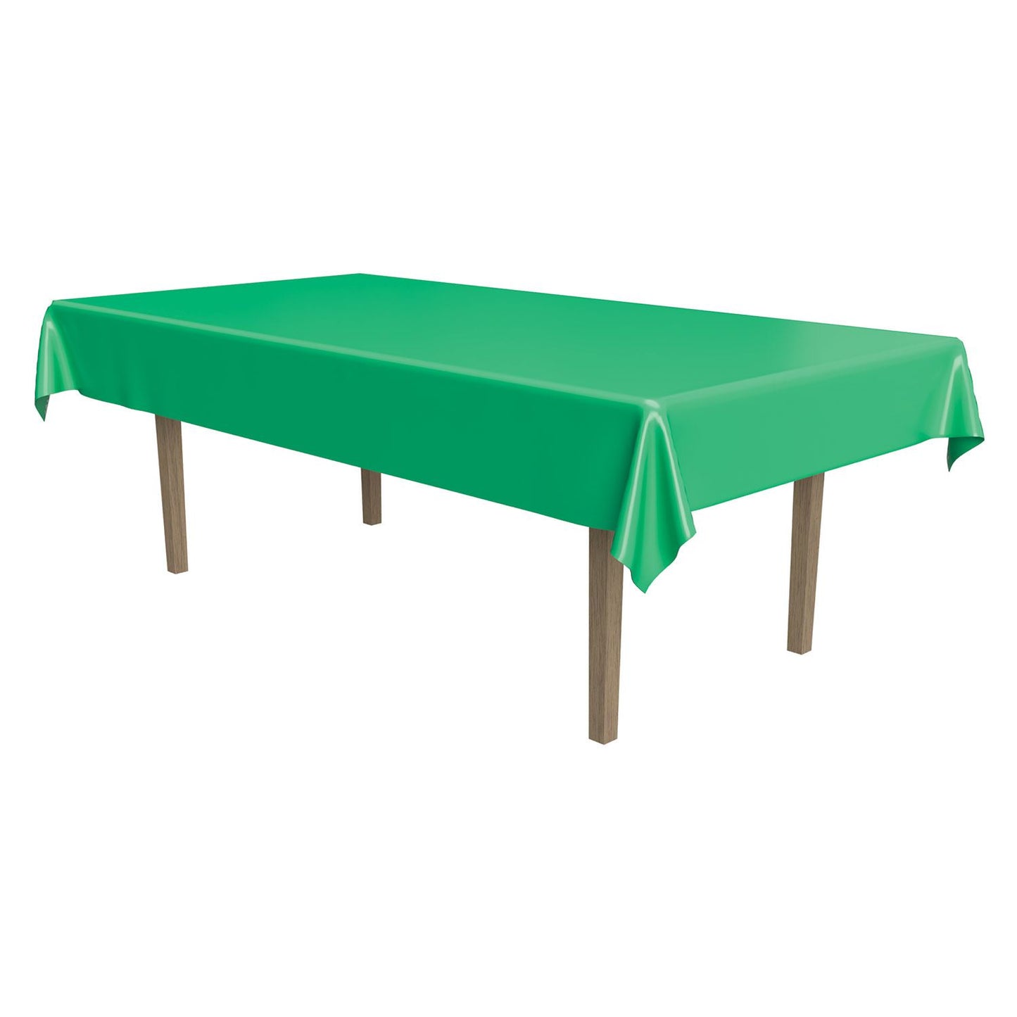 Plastic Rectangular Tablecover - Green