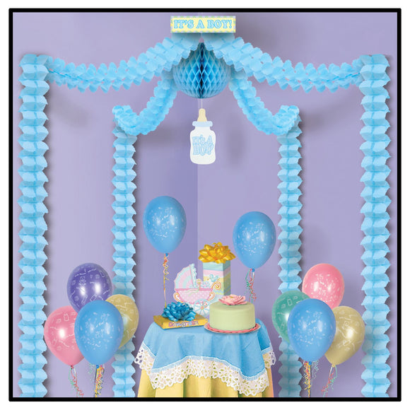 Beistle It's A Boy Party Canopy - Party Supply Decoration for Baby Shower