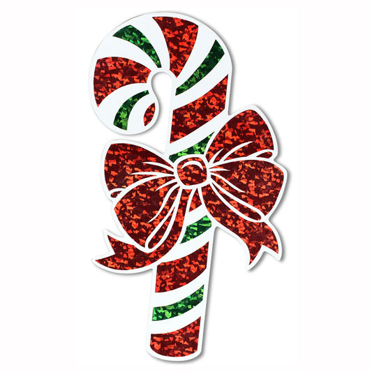 Beistle Prismatic Candy Cane Cutout 16 in   Party Supply Decoration : Christmas/Winter