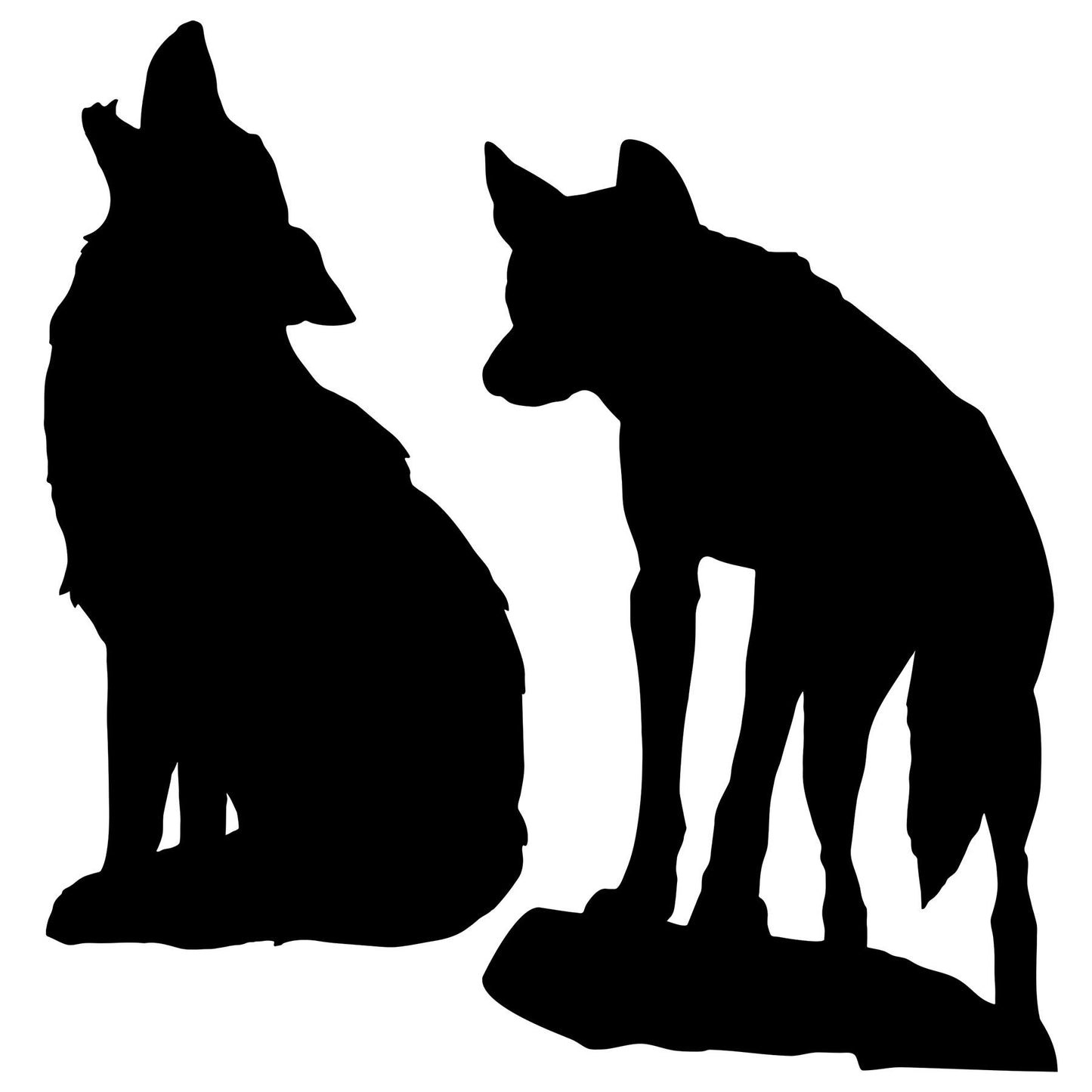 Beistle Coyote Silhouettes - Party Supply Decoration for Western