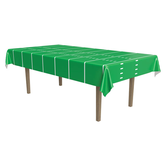 Beistle Game Day Football Plastic Tablecover 54 in  x 108 in  (1/Pkg) Party Supply Decoration : Football