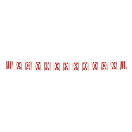 Beistle Concessions Pennant Banner 6 in  x 7' (1/Pkg) Party Supply Decoration : Circus