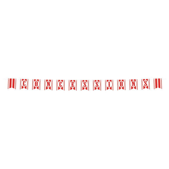 Beistle Concessions Pennant Banner 6 in  x 7' (1/Pkg) Party Supply Decoration : Circus
