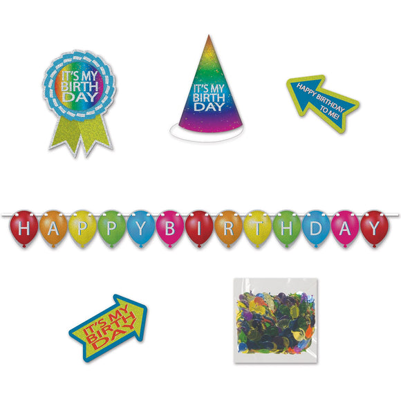 Beistle Birthday Desktop Party Pack Kit - Party Supply Decoration for Birthday