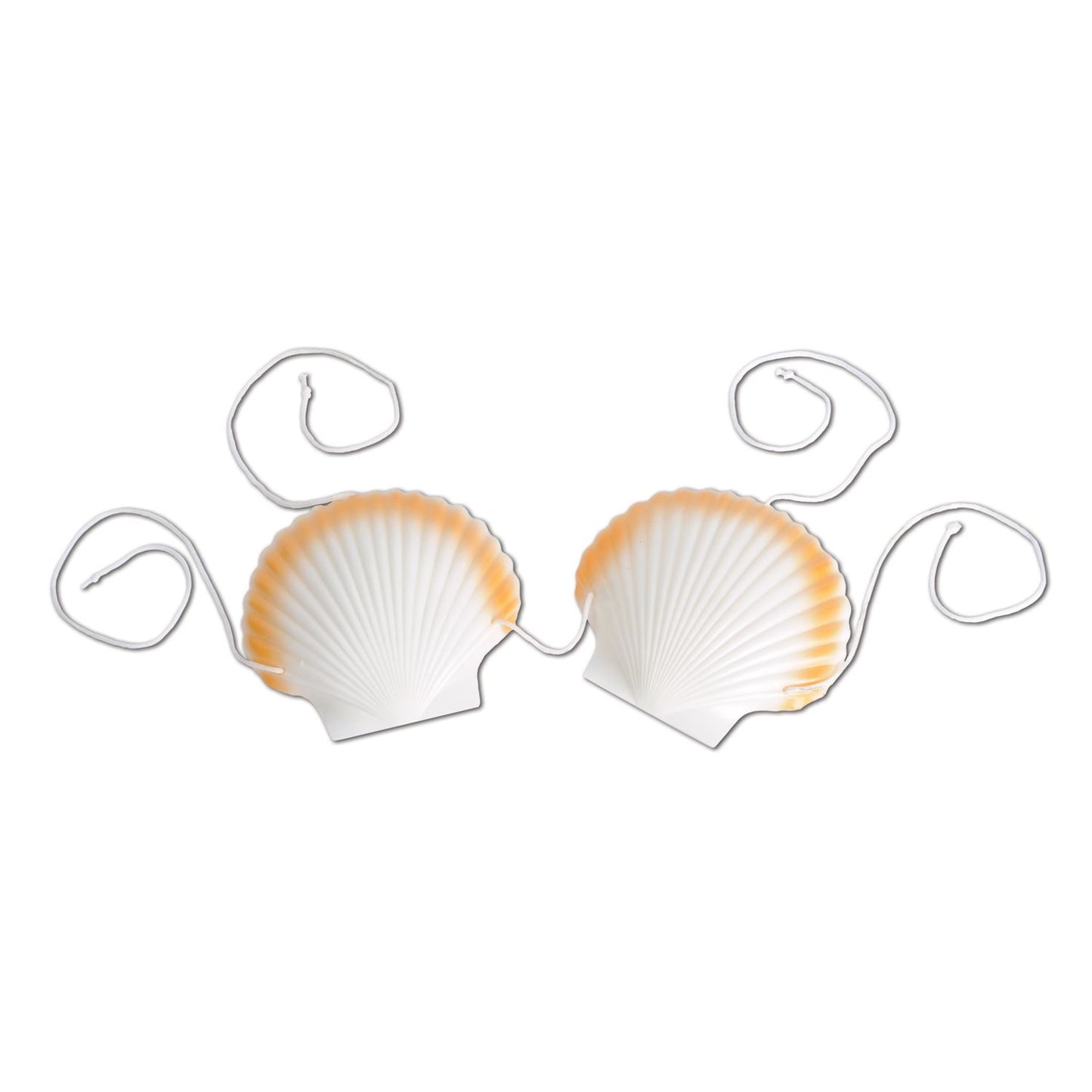 Beistle Plastic Shell Bikini Top - Party Supply Decoration for Luau