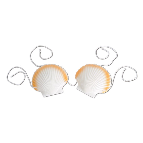 Beistle Plastic Shell Bikini Top - Party Supply Decoration for Luau