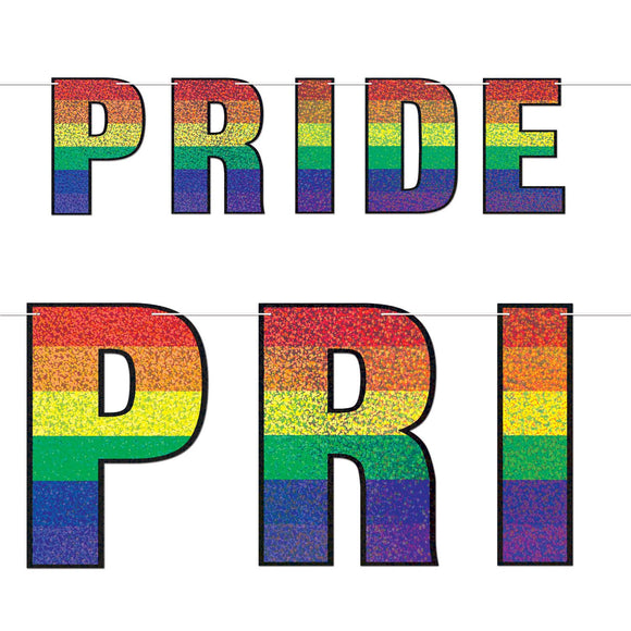 Beistle Pride Streamer 12 in  x 5' (1/Pkg) Party Supply Decoration : Rainbow