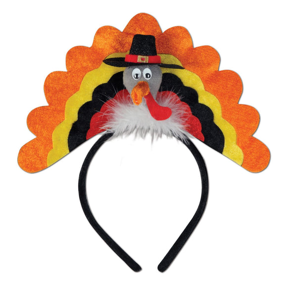 Beistle Turkey Headband  (1/Card) Party Supply Decoration : Thanksgiving/Fall