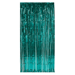 Beistle 1-Ply Gleam 'N Curtain - Turquoise - Party Supply Decoration for General Occasion