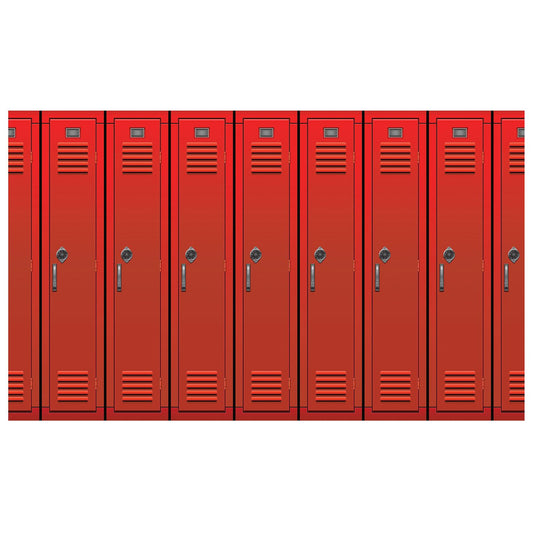 Beistle Lockers Backdrop 4' x 30' (1/Pkg) Party Supply Decoration : 90's