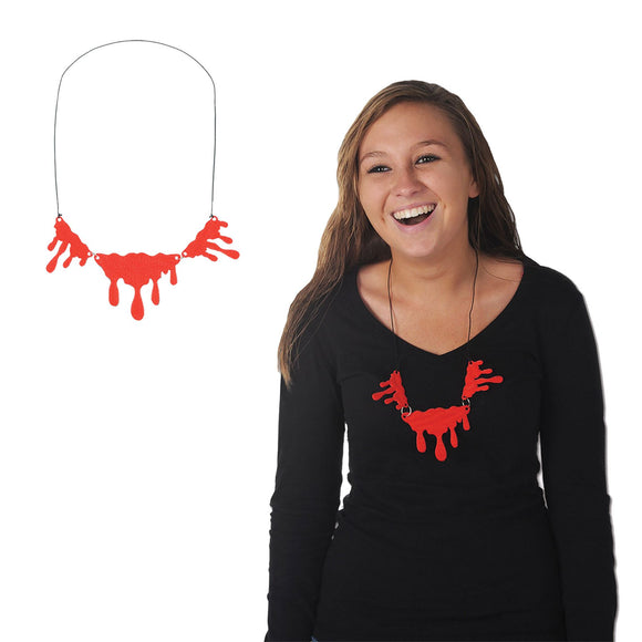 Beistle Dripping Blood Necklace - Party Supply Decoration for Halloween