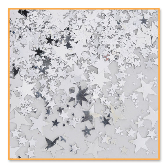 Beistle Silver Stars Confetti - Party Supply Decoration for General Occasion