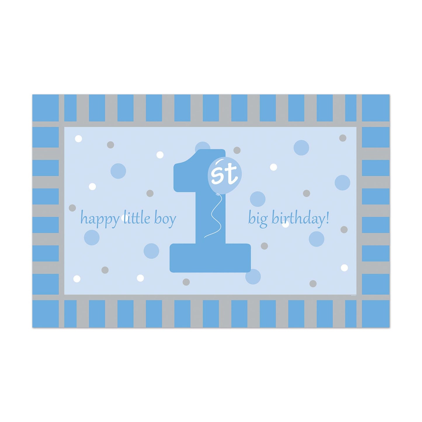 Beistle Plastic 1st Birthday Floor Mat - Party Supply Decoration for 1st Birthday