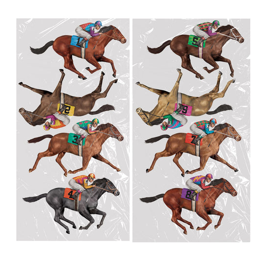Beistle Race Horse Props (8/pkg) - Party Supply Decoration for Derby Day