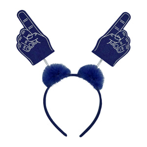 Beistle #1 Hand Boppers w/Marabou - Blue  (1/Card) Party Supply Decoration : School Spirit