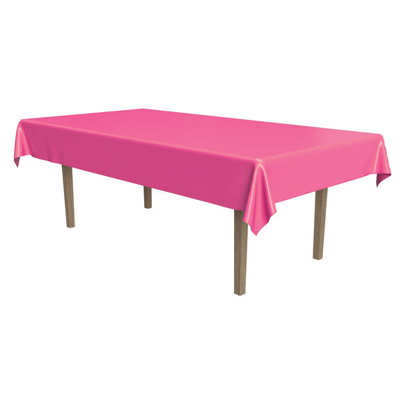 Beistle Cerise Rectangular Tablecover 54 in  x 108 in  (1/Pkg) Party Supply Decoration : General Occasion