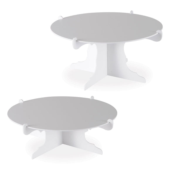 Beistle Cake Stands - White - Party Supply Decoration for General Occasion
